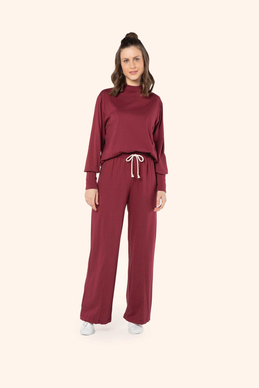 Conjunto Pantalona em Moletinho Flanelado - Lua Encantada