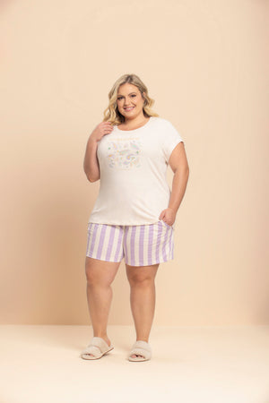 Short Doll Manga Curta Doces Sonhos em Algodão - Lua Encantada