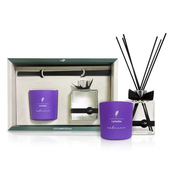 Kit Vela Perfumada 180g E Difusor 250ml - Acqua Aroma