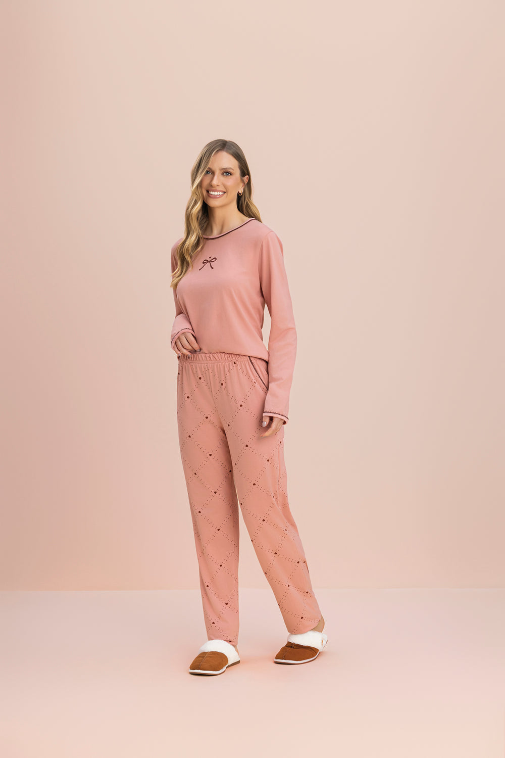Pijama Manga Longa Relicário em Algodão - Lua Encantada