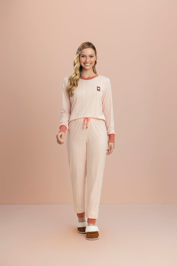 Pijama Manga Longa Sonhos em Algodão - Lua Encantada