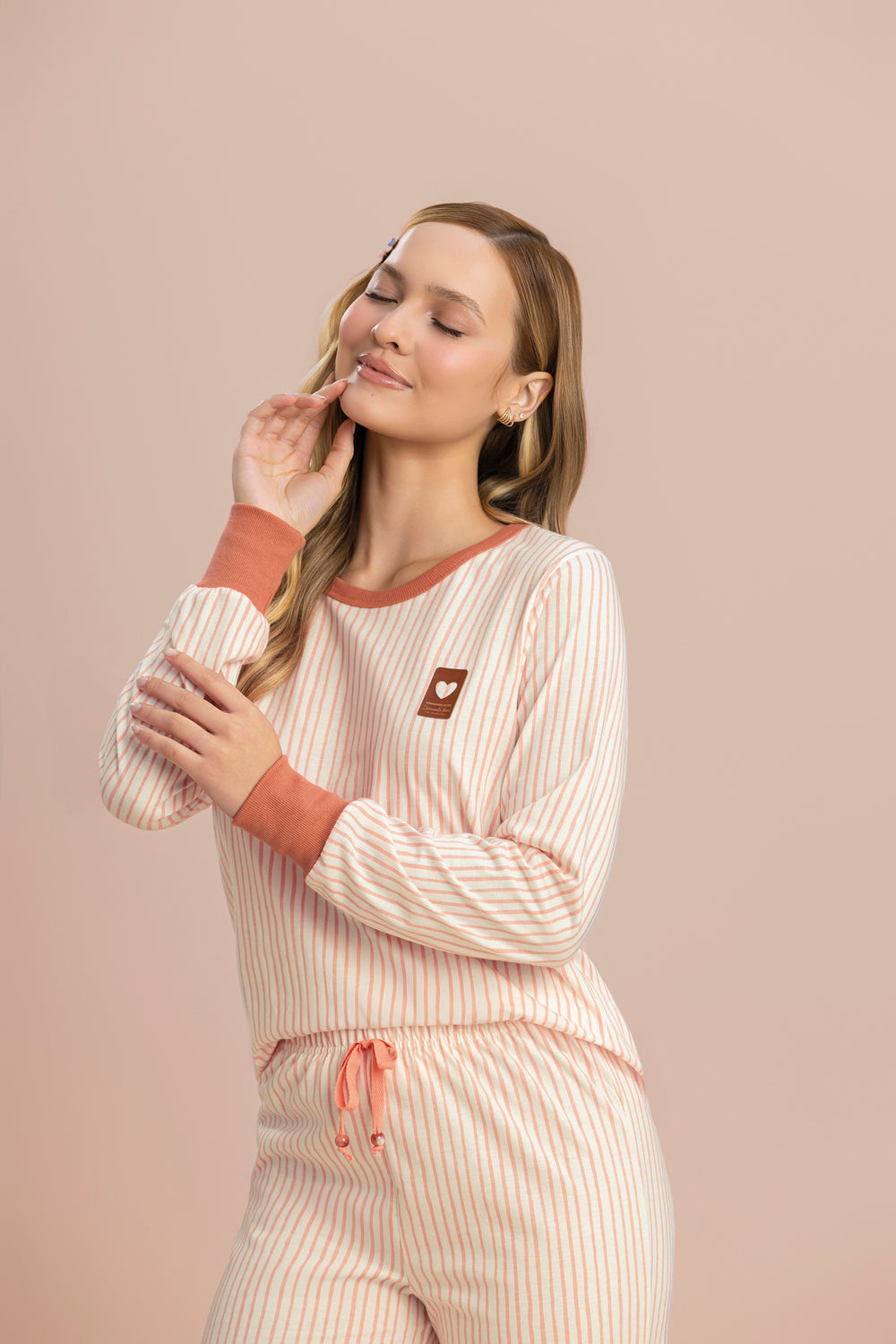 Pijama Manga Longa Sonhos em Algodão - Lua Encantada