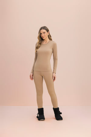 Blusa Térmica Nude Essenciais em Ultramicro Thermo - Lua Encantada