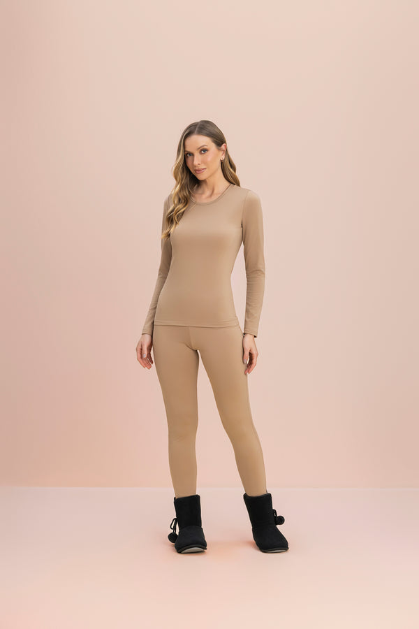 Blusa Térmica Nude Essenciais em Ultramicro Thermo - Lua Encantada