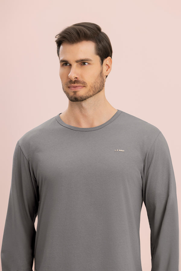 Pijama Manga Longa Masculino Polar em Algodão - Lua Encantada