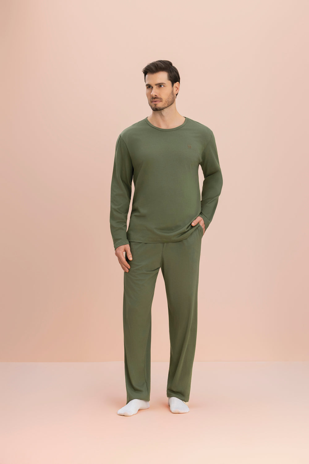 Pijama Manga Longa Selva em Algodão - Lua Encantada