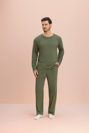 Pijama Manga Longa Selva em Algodão - Lua Encantada