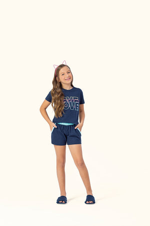 Short Doll Infantil Love - Lua Encantada