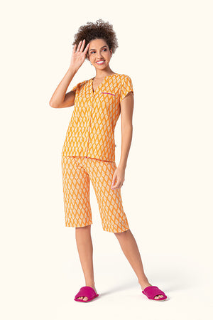 Pescador Manga Curta Aberto Vibração em Algodão - Lua Encantada