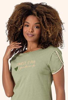 Pescador Manga Curta Pureza em Algodão - Lua Encantada