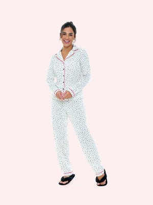 Pijama Manga Longa Alfaitaria Onça em Algodão - Bocejinho