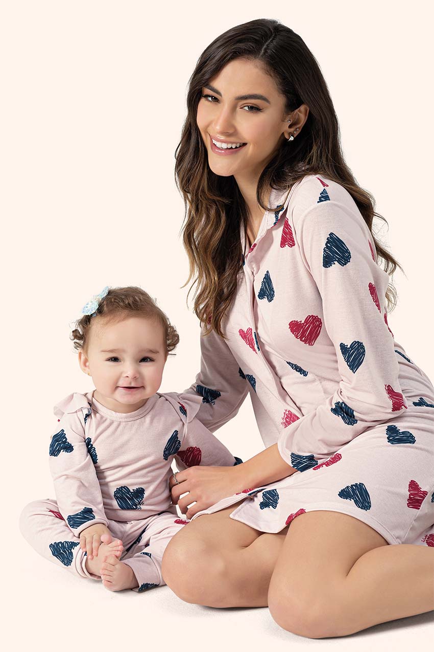 Body Bebê com Calça Manga Longa Sobre o Amor - Lua Encantada