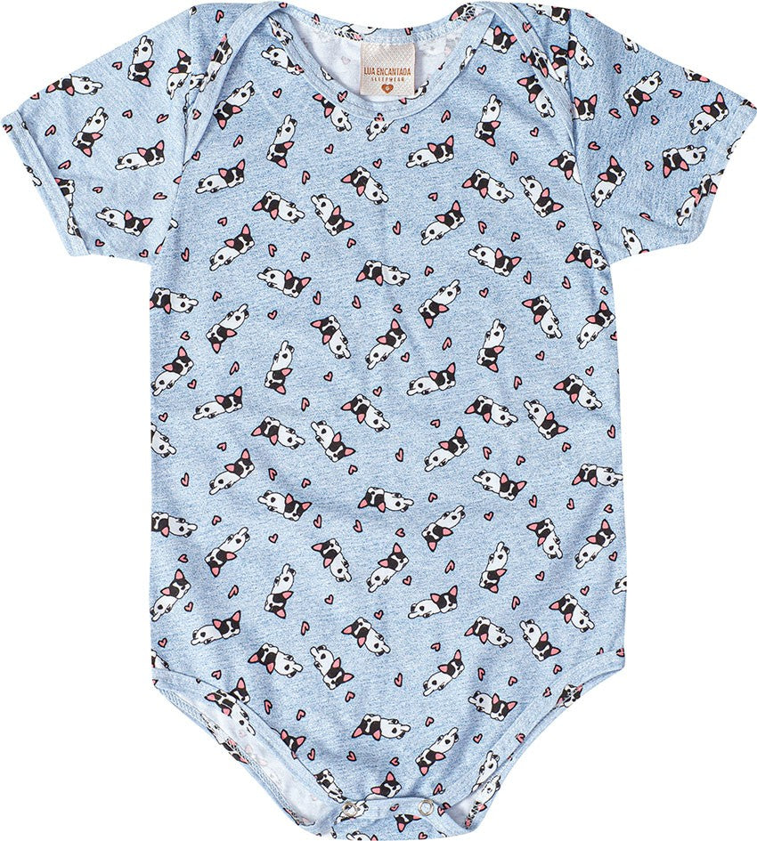 Body Bebê com Shortinho Bulldog - Lua Encantada