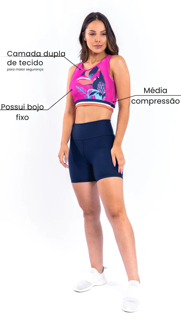 Top Longo Estampa Acqua - Pozze