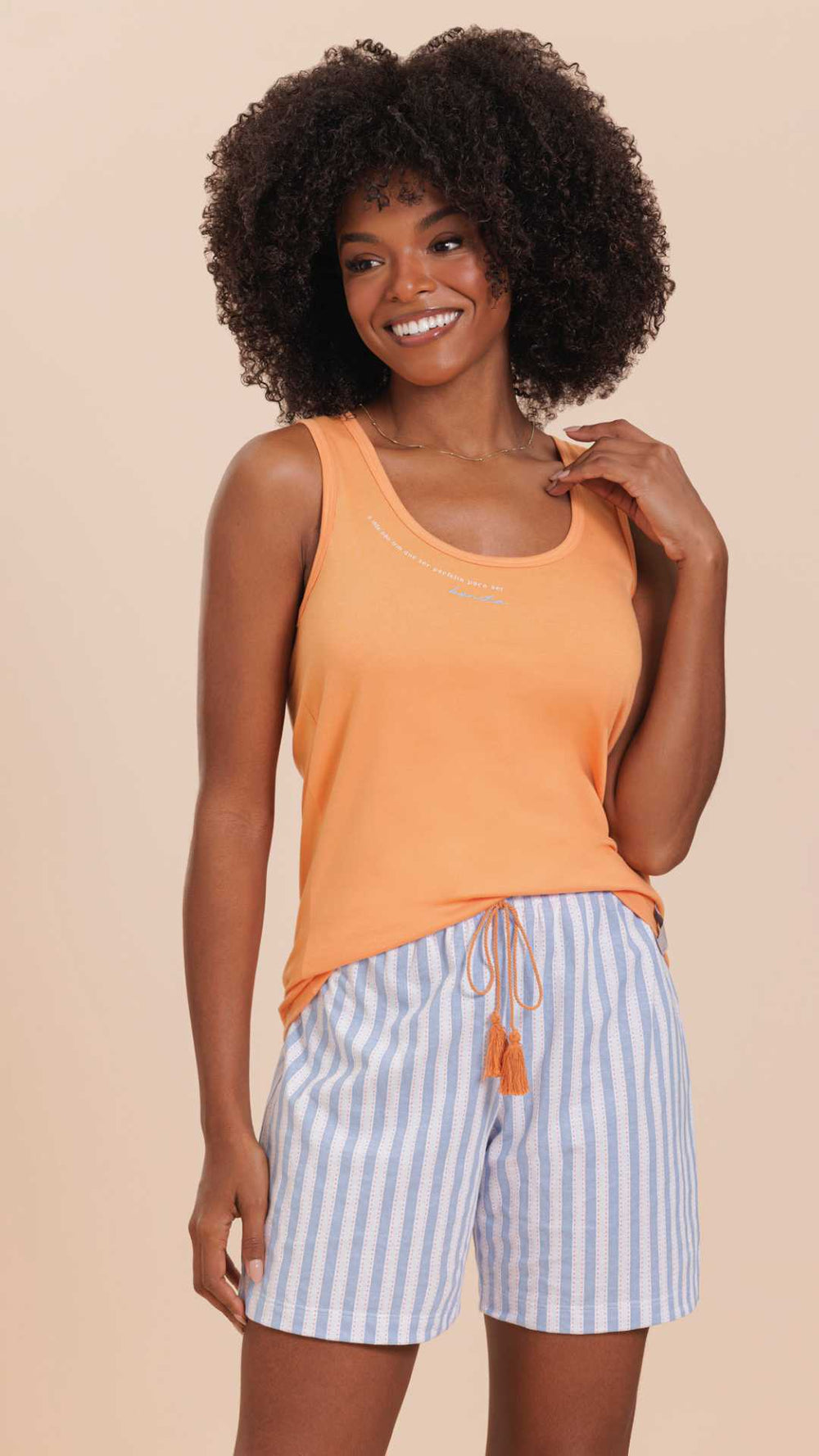 Bermudoll Regata Bonita em Algodão - Lua Encantada