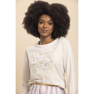 Pijama Manga Longa Doces Sonhos em Algodão  - Lua Encantada