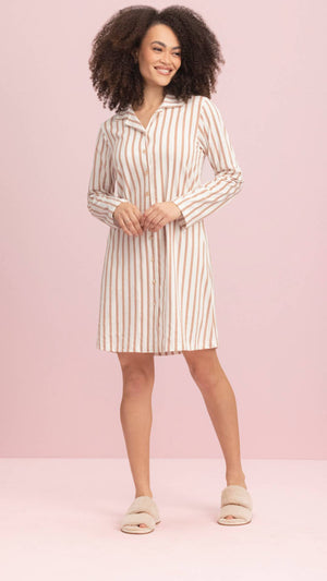 Camisola Manga Longa Aberta Expresso em Algodão - Lua Encantada