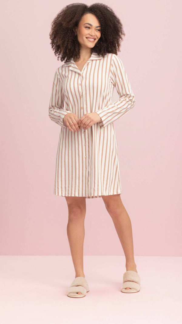 Camisola Manga Longa Aberta Expresso em Algodão - Lua Encantada