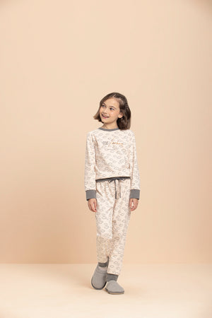 Pijama Manga Longa Infantil Sky em Moletinho - Lua Encantada