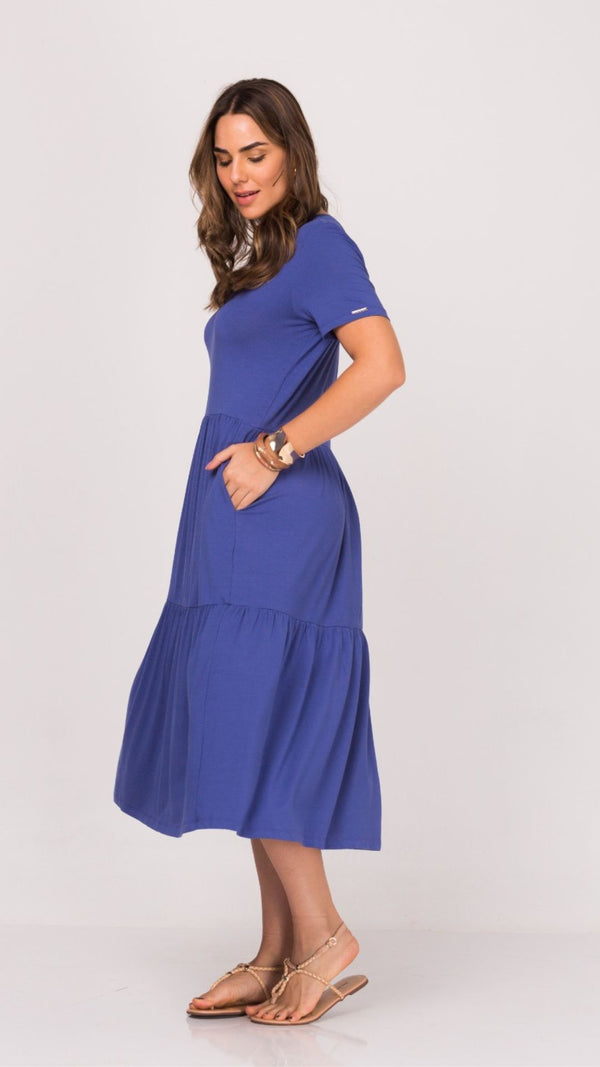 Vestido Três Marias em Algodão com Elastano - Divinity