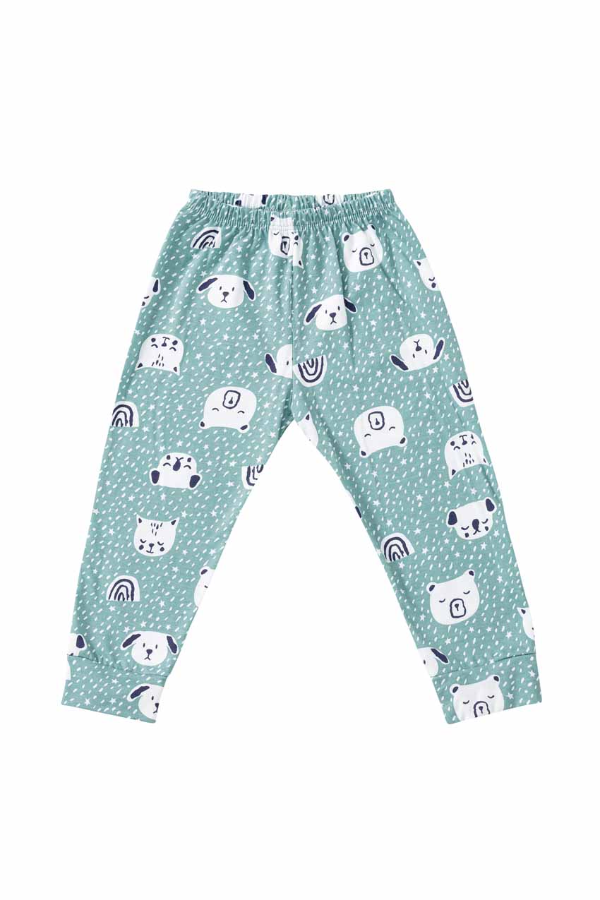 Body Bebê com Calça Little Pets em Cotton - Lua Encantada