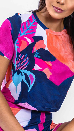 Cropped Estampa Acqua - Pozze