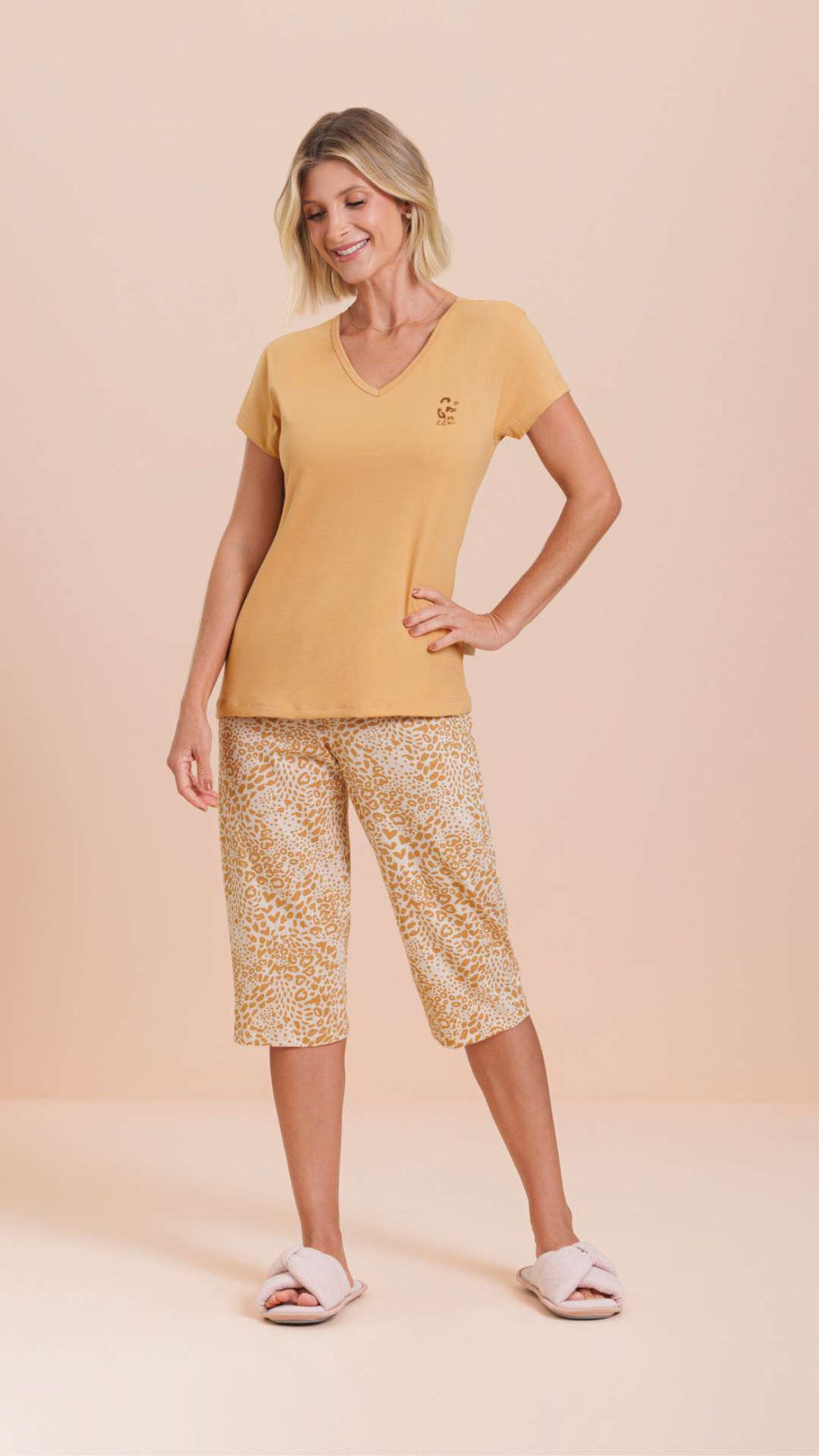 Pescador Manga Curta Ousada em Algodão - Lua Encantada