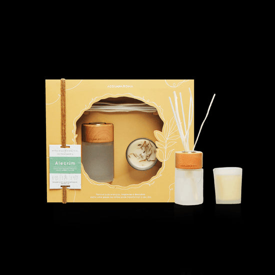 Kit Naturals Vela 50g + Dif. 70ml - Acqua Aroma