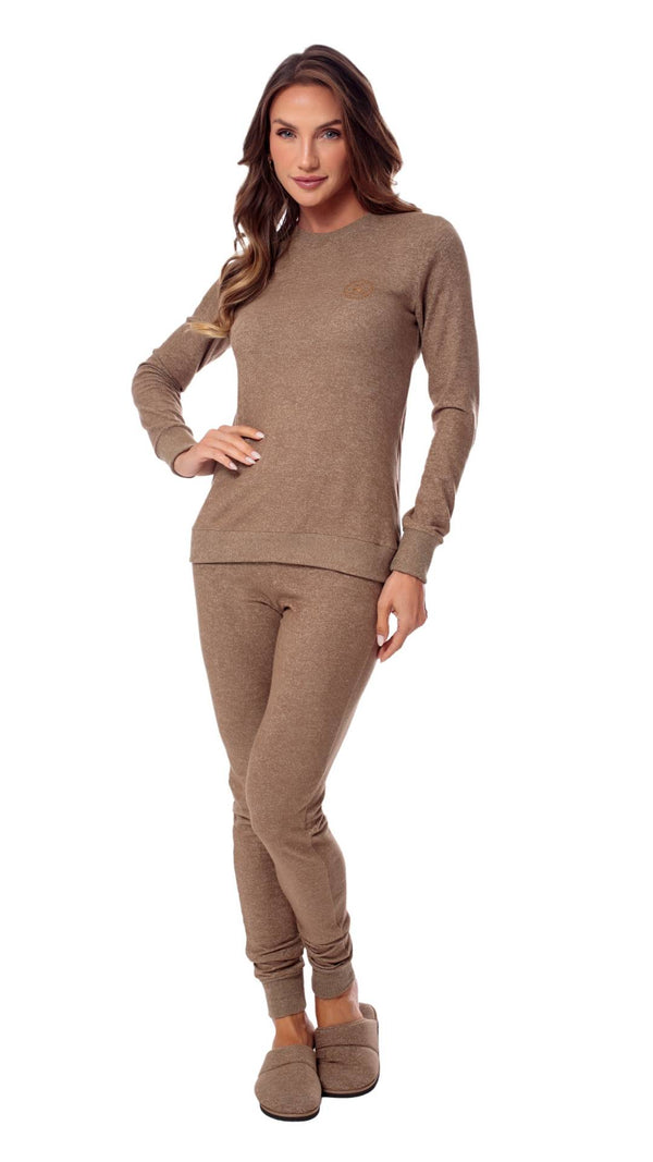 Pijama Manga Longa Soft em Viscose - Divina Noite