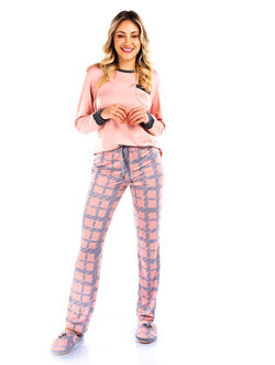 Pijama Manga Longa Nádia em Sublime Velutato - Vairelli