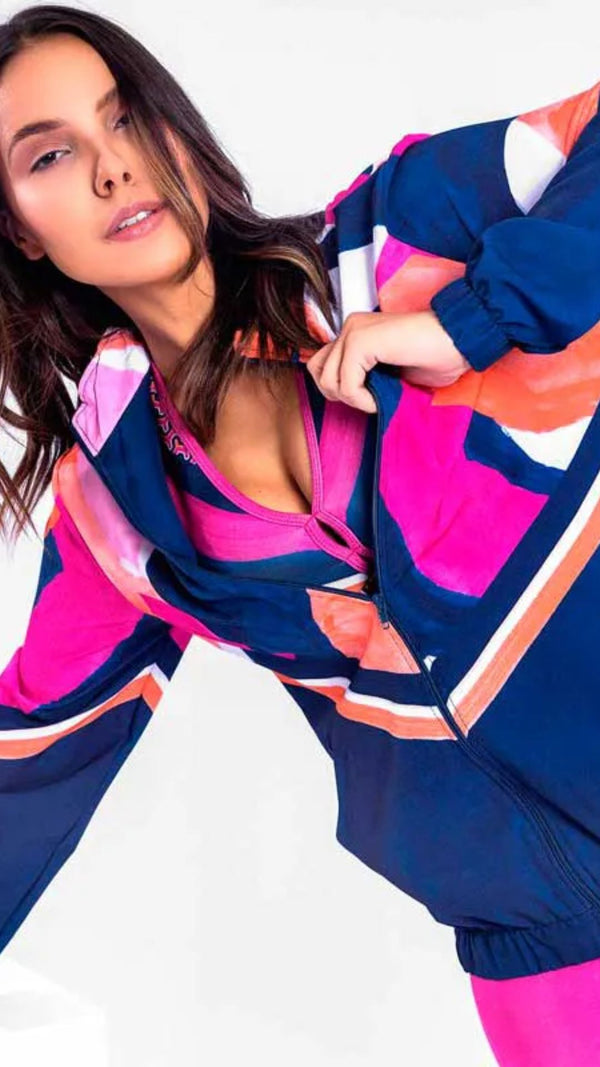 Jaqueta Corta Vento Estampa Acqua - Pozze