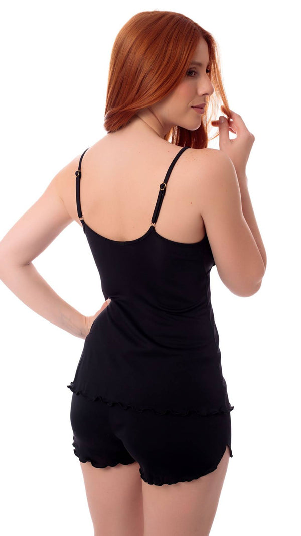 Baby Doll Luna Tule em Malha Fria - Divina Noite