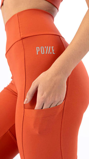 Legging Fitness Lisa Bronze com Elástico Anoitecer - Pozze