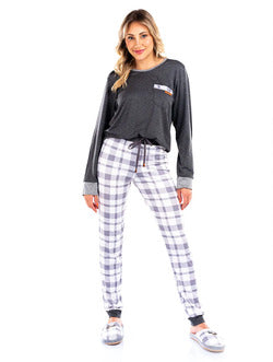 Pijama Manga Longa Yona em Sublime Velutato - Vairelli