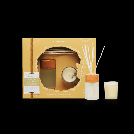 Kit Naturals Vela 50g + Dif. 70ml - Acqua Aroma