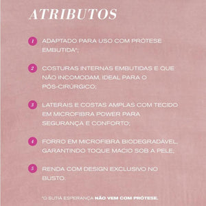 Sutiã Esperança - Pós-Mastectomia e Pós-cirúrgico - Hope