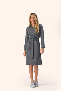 Robe Manga Longa em Viscose Mescla - Lua Encantada - M