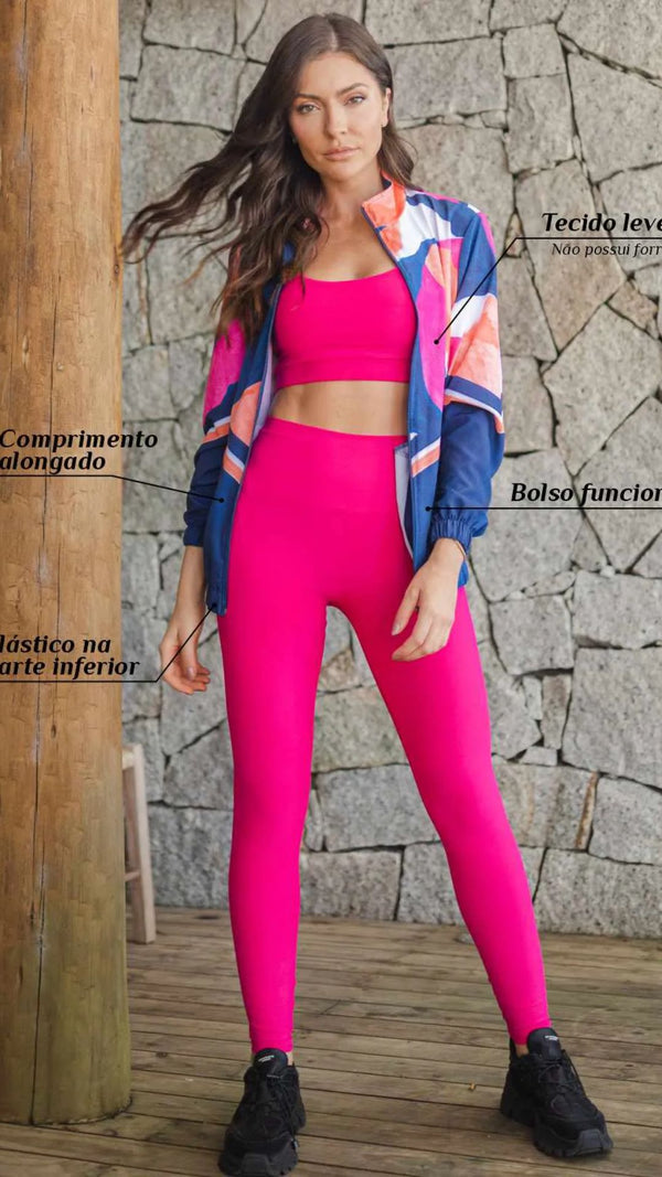 Jaqueta Corta Vento Estampa Acqua - Pozze