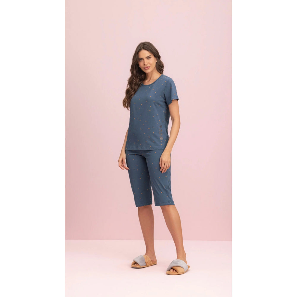 Pescador Manga Curta Céu e Sonhos em Algodão - Lua Encantada