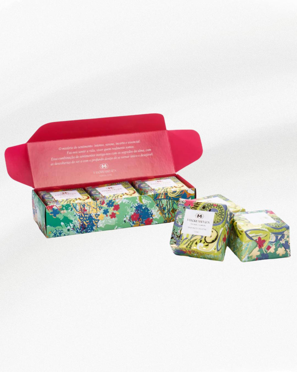 Estojo de Sabonetes Vegetais Floral Lemon (3 unidades - 115g) - Madressenza