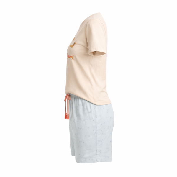 Short Doll Manga Curta Doguinhos em Algodão - Lua Encantada