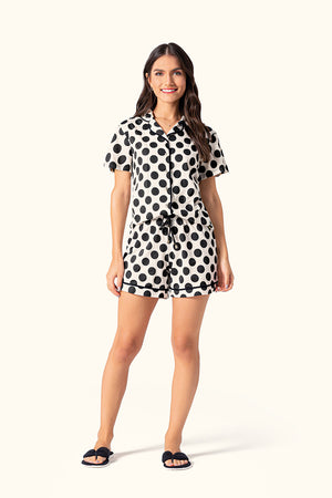 Short Doll Manga Curta Aberto Casual em Algodão - Lua Encantada