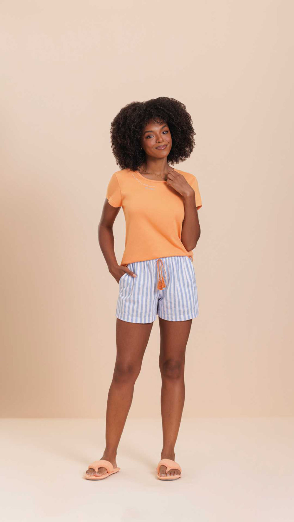 Short Doll Manga Curta Bonita em Algodão - Lua Encantada