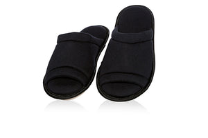 Chinelo de Quarto Aberto Feminino 100% Algodão - Lua Encantada - G - Azul claro