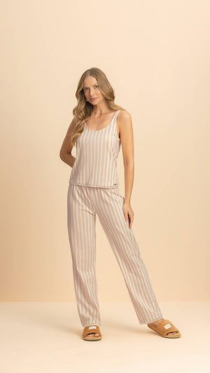 Pijama Regata com Calça Segredo em Algodão - Lua Encantada