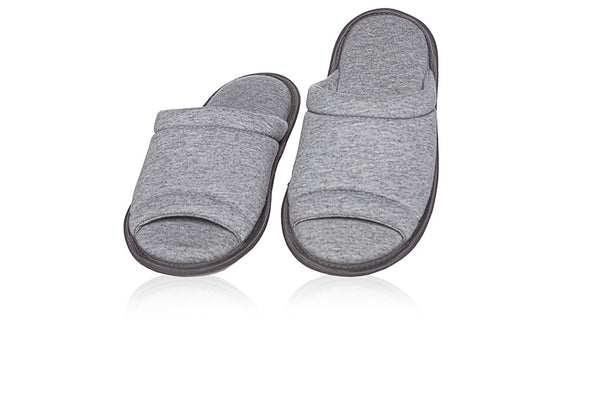 Chinelo de Quarto Aberto Feminino 100% Algodão - Lua Encantada - G - Azul claro