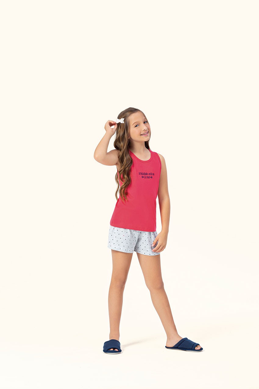 Short Doll Regata Infantil Amar - Lua Encantada