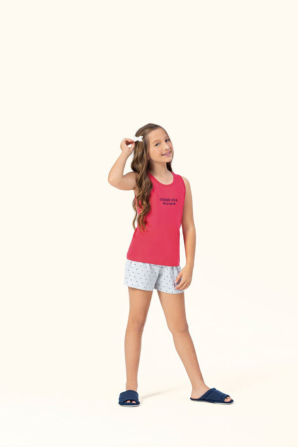 Short Doll Regata Infantil Amar - Lua Encantada