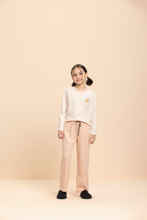 Pijama Manga Longa Infantil Conforto Diário em Algodão - Lua Encantada