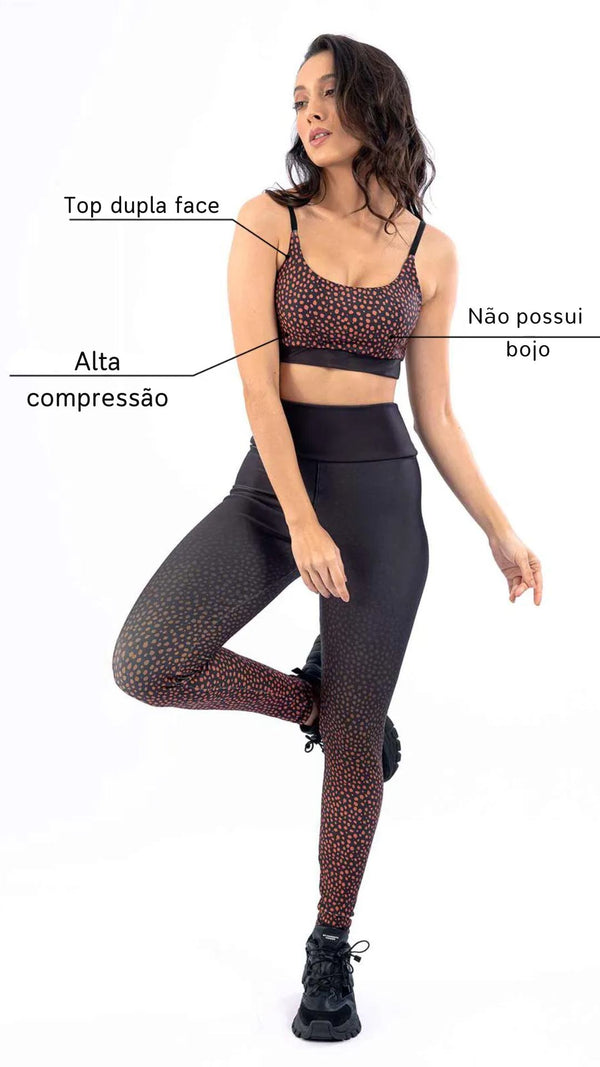 Top Dupla Face Anoitecer - Pozze